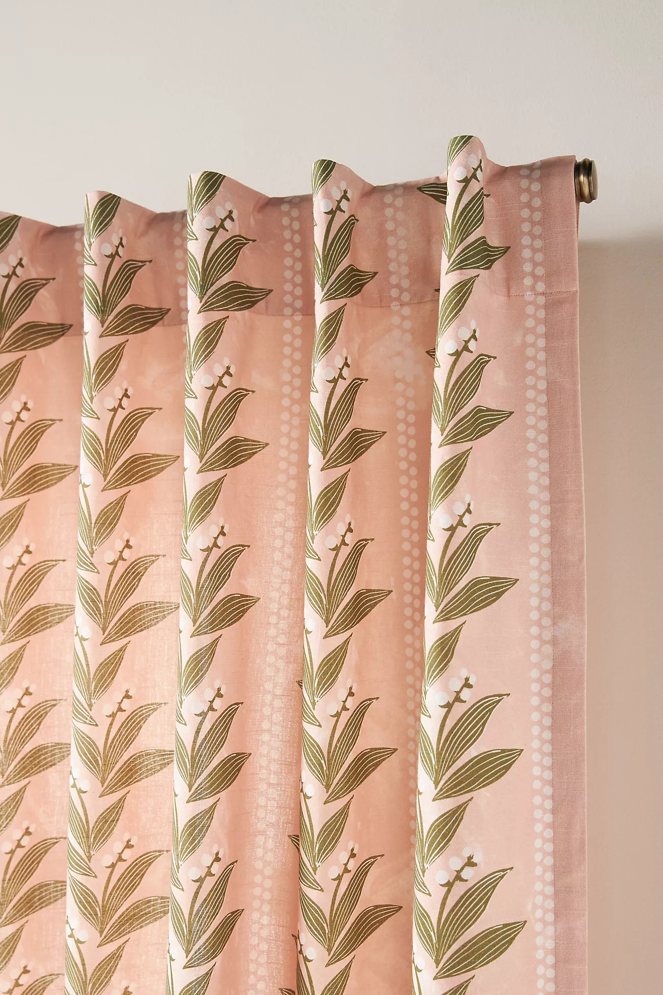 Calista Printed Floral Curtain | Anthropologie (US)