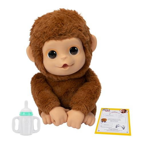 Little Live Pets My Baby Monkey Mango, 50+ Sounds and Reactions, Plush Interactive Monkey Toy Set with Accessories, Interactive Pets for Kids Ages 4+ | Amazon (US)