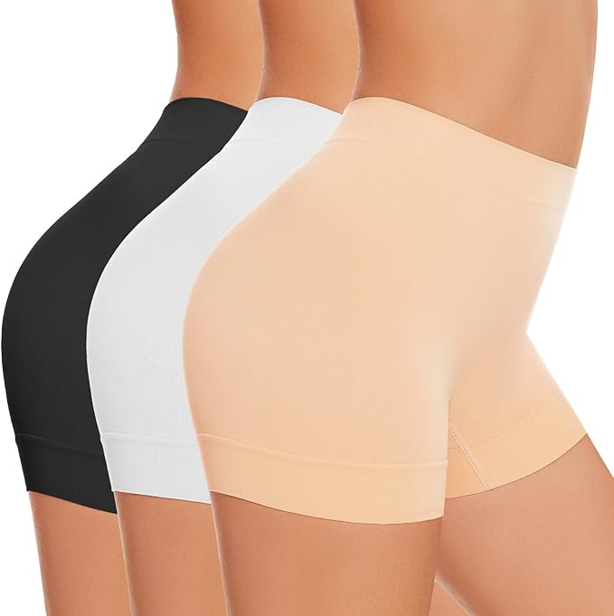 UUMIAER Slip Shorts for Women Under Dresses, Anti Chafing Boyshorts Panties Shapewear Yoga Biker ... | Amazon (US)