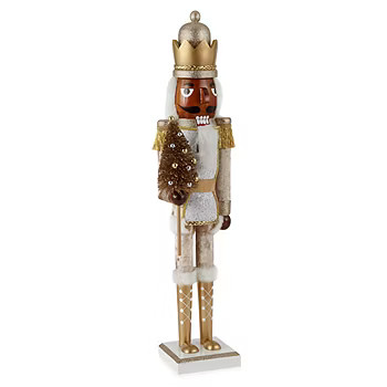 North Pole Trading Co. 24" African American Tinsel Christmas Nutcracker | JCPenney