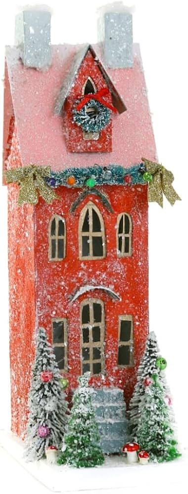 Cody Foster & Co Red Townhouse Christmas Village Building HOU-338 | Amazon (US)