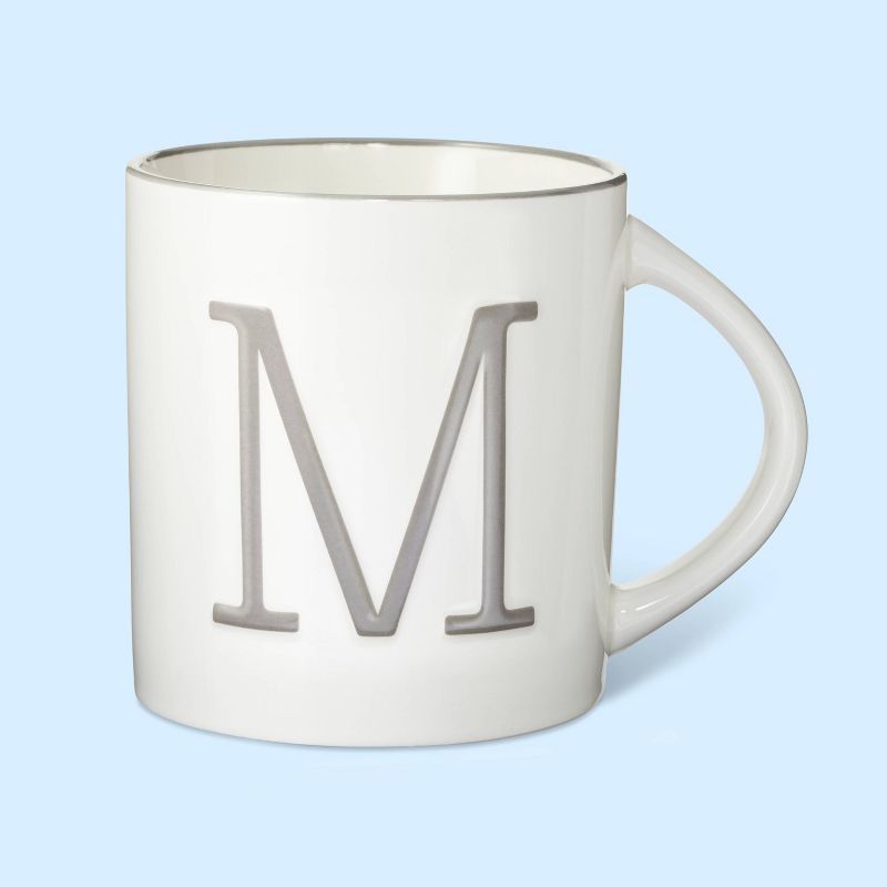 16oz Stoneware Monogram Mug - Spritz™ | Target