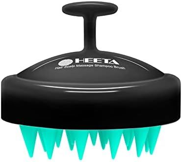Hair Shampoo Brush, HEETA Scalp Care Hair Brush with Soft Silicone Scalp Massager (Turquoise & Bl... | Amazon (US)