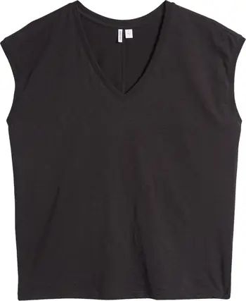 Nordstrom Sleeveless V-Neck Cotton T-Shirt | Nordstrom | Nordstrom