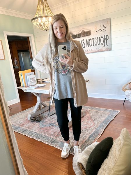 Casual Friday Look…all about the comfort for running errands today. Pants-small, Shirt-sized up to XL for oversized look, shoes- TTS 7!

#LTKstyletip #LTKunder50