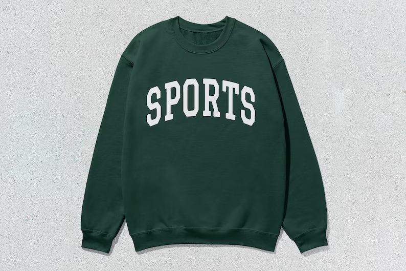 Sports Sweatshirt Collegiate Crewneck Sweater Unisex | Etsy (US)