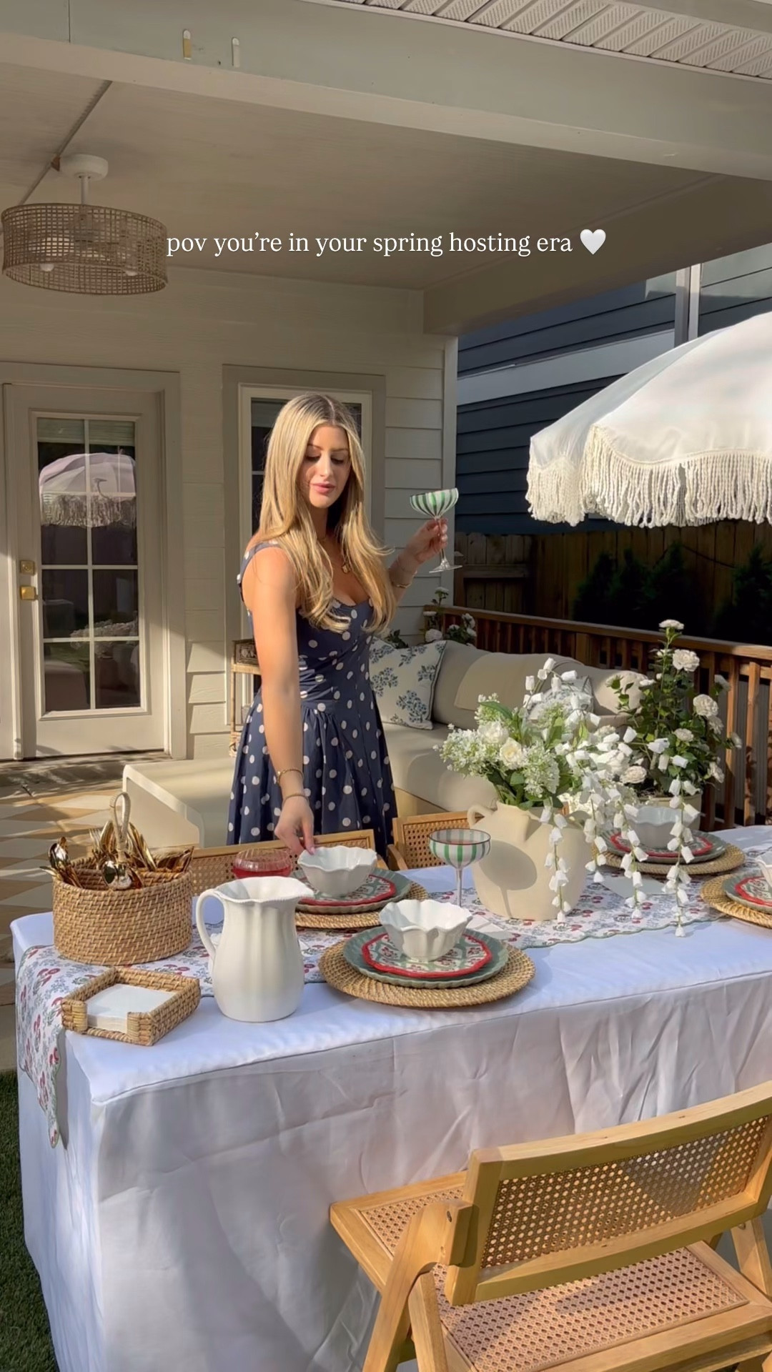 Set up to host a spring dinner party with me 🤍🍸



cozy outdoor vibes, summer hosting aesthetic, Nancy Meyers inspired outdoor, elevated outdoor living, chic patio setup, neutral outdoor decor, timeless outdoor style, airy outdoor space, romantic outdoor setup, effortless outdoor elegance

#LTKvlog #LTKfoodie #LTKHome