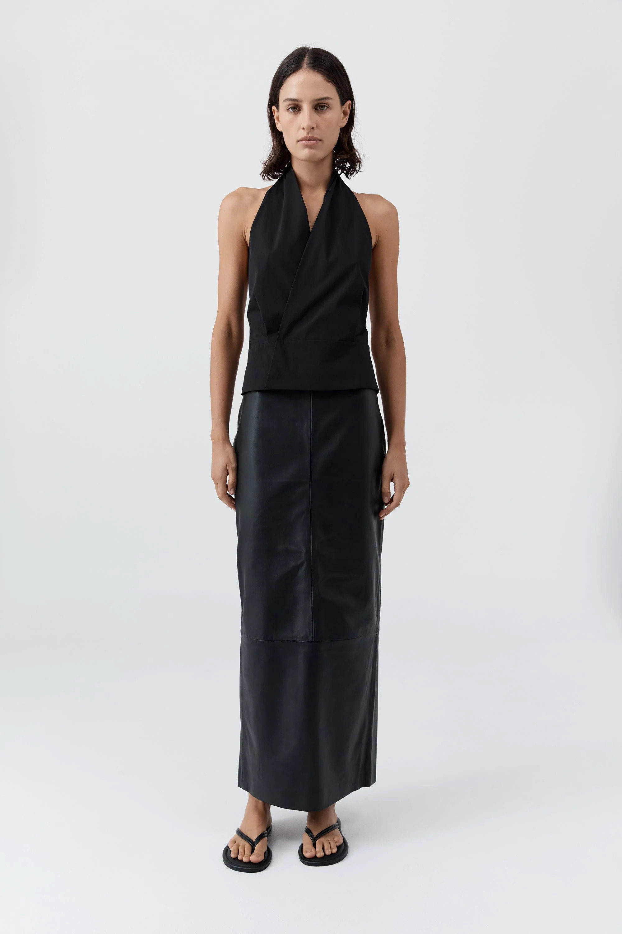 Halter Wrap Top - Black | St. Agni (US, UK, EU)