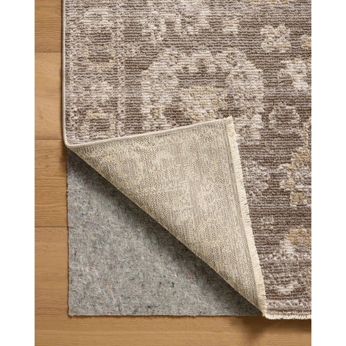 Magnolia Home by Joanna Gaines x Loloi Pace Taupe / Wheat Area Rug | Wayfair North America