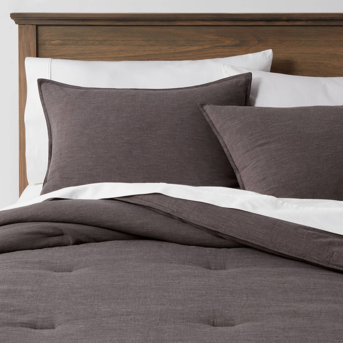 Space Dyed Cotton Linen Comforter & Sham Set - Threshold™ | Target