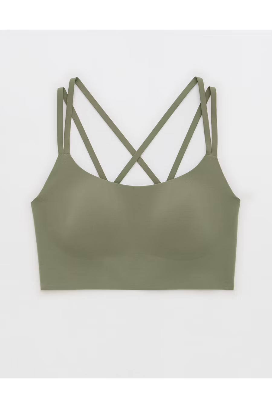 OFFLINE By Aerie Real Me Hold Up Sports Bra Women's Olive Fun XXS | Aerie