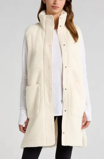 Faux Shearling Longline Vest | Nordstrom