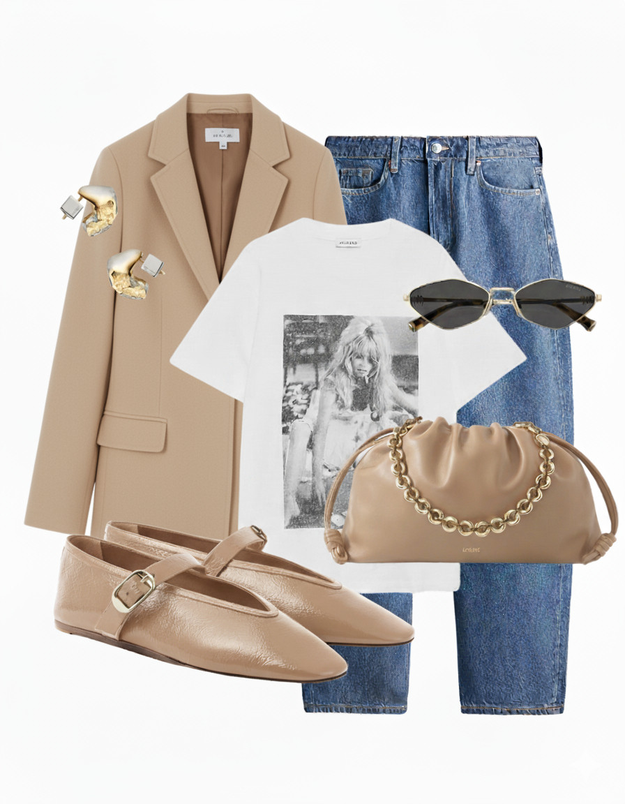 Classic & Refined: Pair a tailored burgundy blazer with a graphic t-shirt and jeans, then complete the look with Mary Janes for an elegant touch.❤️ 

 #LTKaustralia #LTKbag #LTKdresses