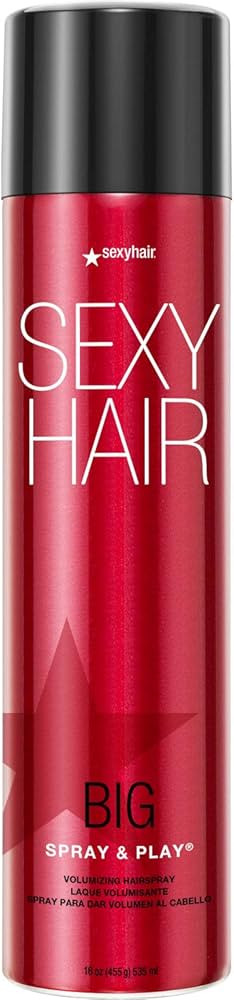 SexyHair Big Spray & Play Volumizing Hairspray Travel Size, 1.5 Oz | Hold and Shine | Up to 72 Ho... | Amazon (US)