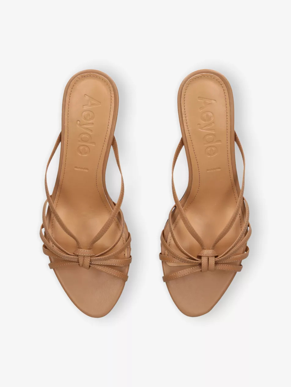 Abby Leather Heeled Mules | Selfridges
