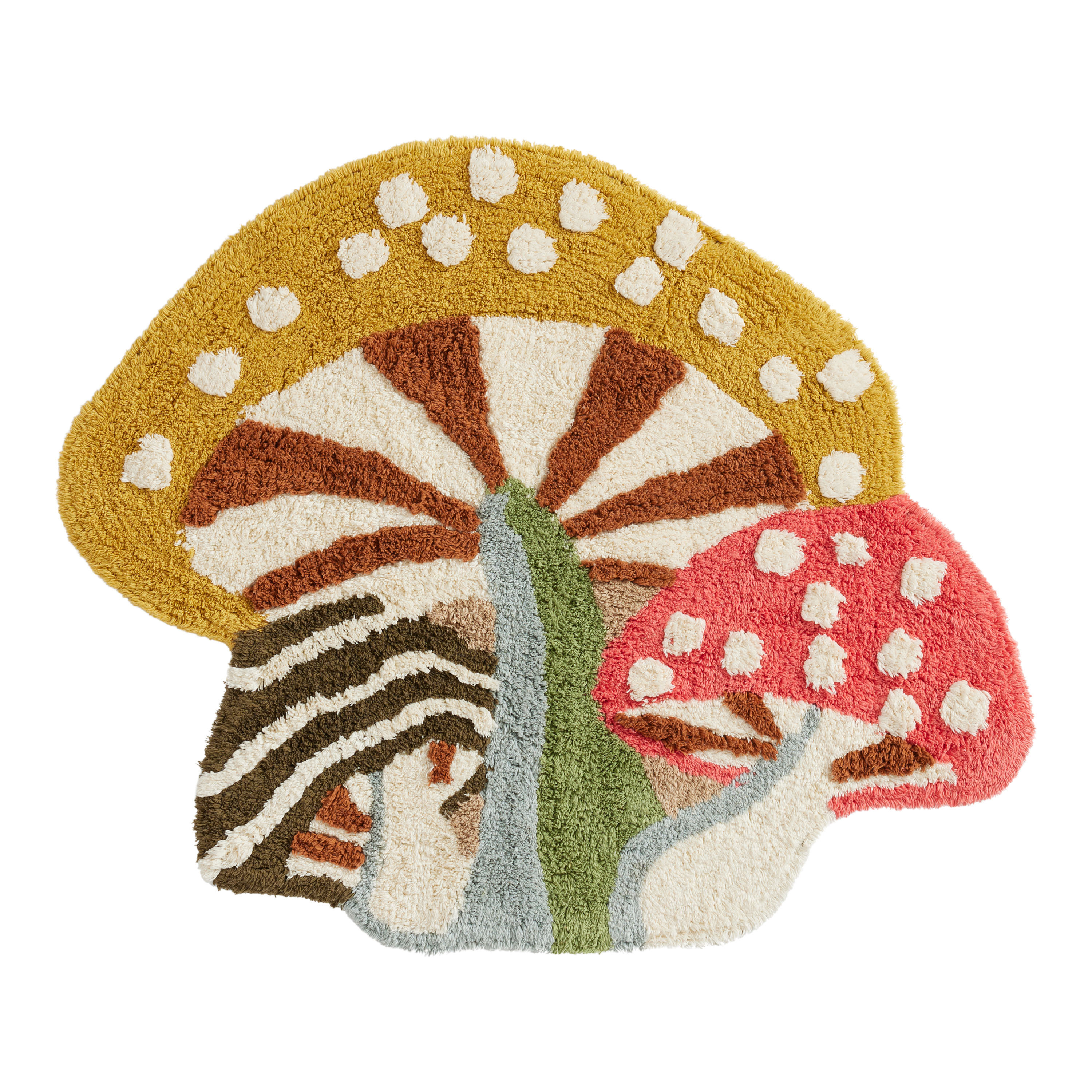 Multicolor Mushroom Shaped Bath Mat | World Market