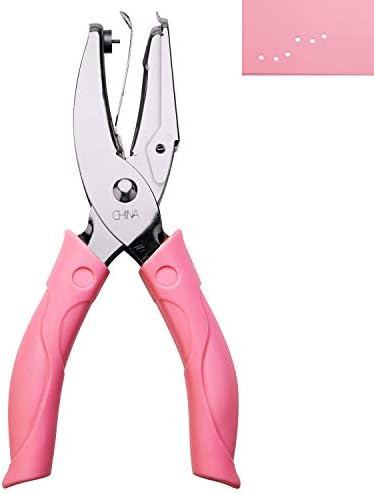 AIEX 1mm Hole Punch Hole Puncher Paper Punch Punchers with Pink Grip for Craft Paper (Small Circl... | Amazon (US)