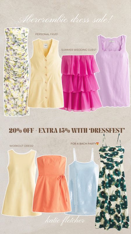 Abercrombie dresses on sale through 6/10!! Use code ‘DRESSFEST’ for extra 15% off!!

I wear a size XS petite in their linen line, small petite in everything else!

#LTKFindsUnder100 #LTKFindsUnder50 #LTKSaleAlert