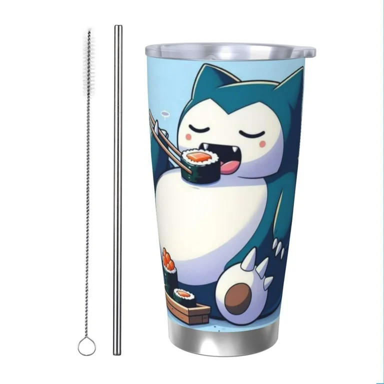 Snorlax Insulated Tumbler Stainless Steel Coffee Mug Vacuum Double Wall Thermal Travel Cup 20 oz | Walmart (US)