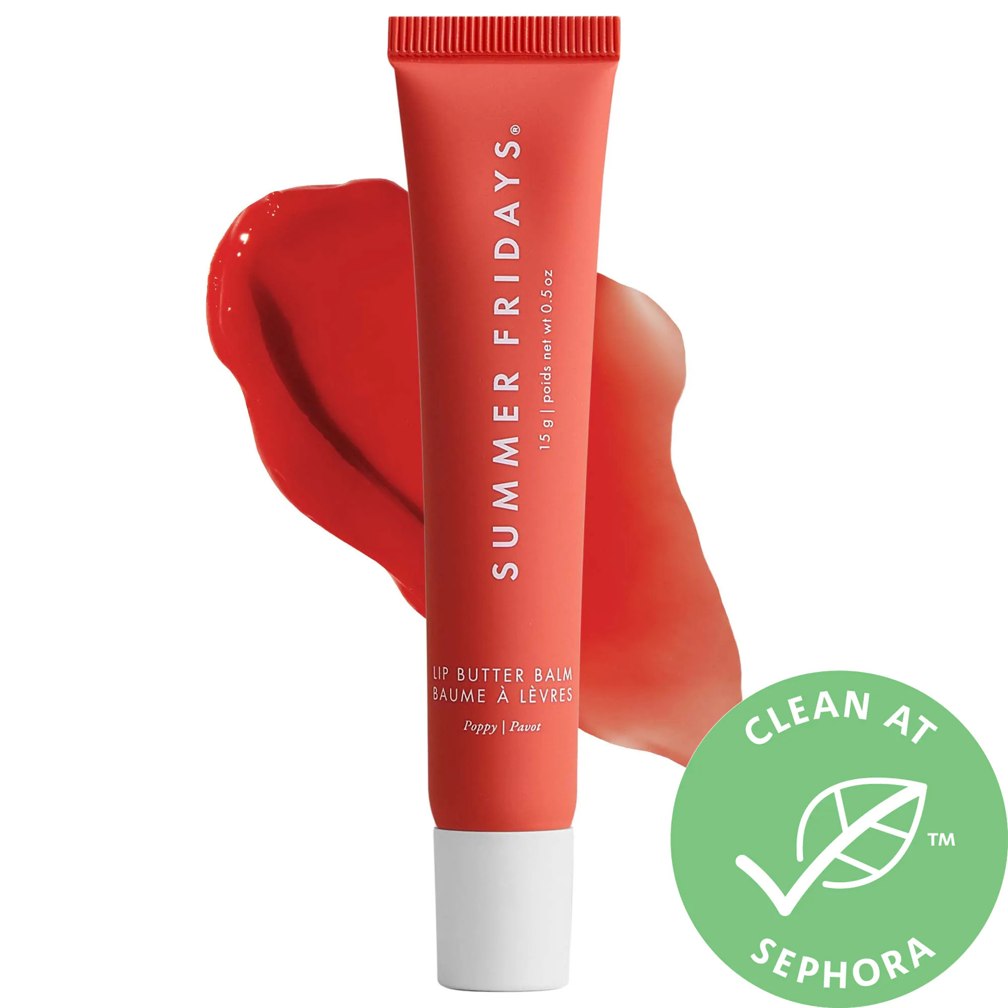 Summer Fridays Lip Butter Balm Poppy 0.5 oz / 15 g | Sephora (US)