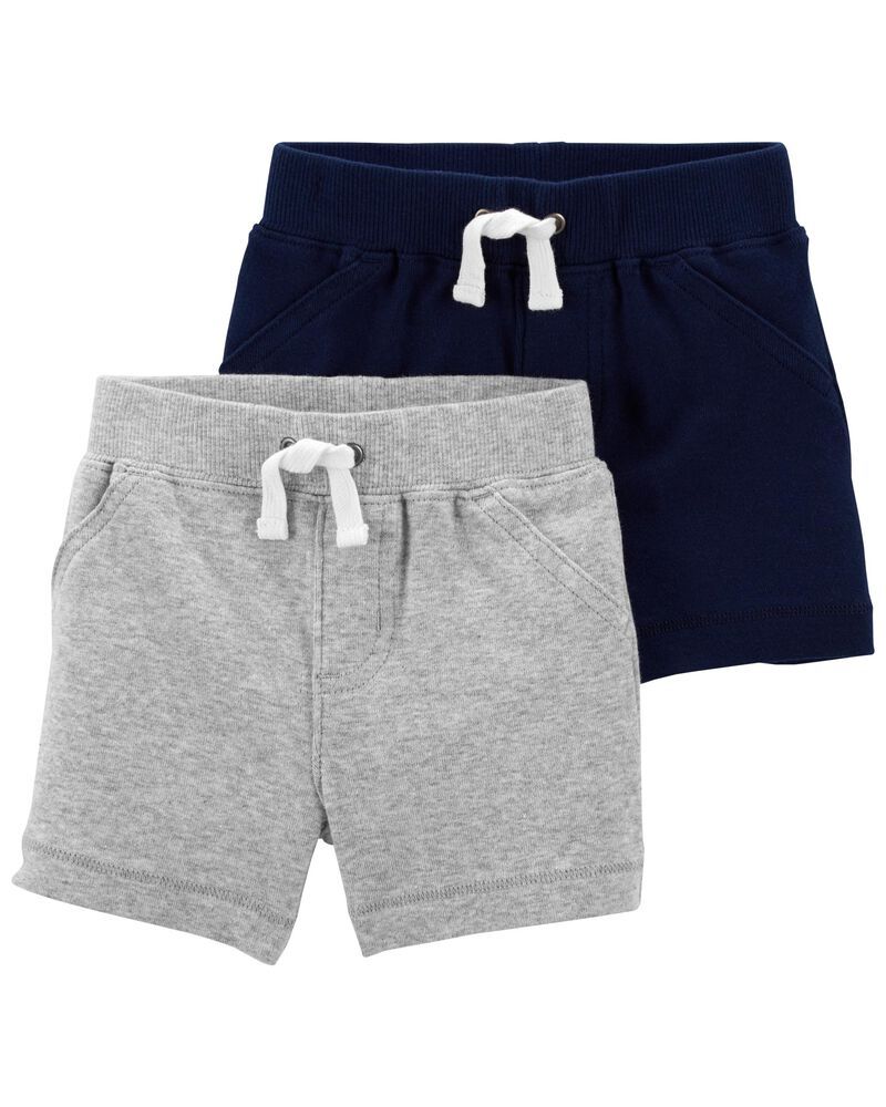 2-Pack Pull-On Cotton Shorts | Carter's