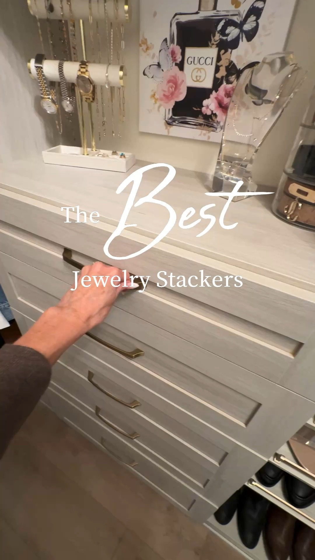 One of the best closet organization upgrades I've made is using these jewelry stackers from The Container Store ✨ They keep everything neatly organized, easy to see, and beautifully displayed while protecting your favorite pieces from getting tangled. I love how customizable they are, making it easy to create a luxury boutique feel right in your own closet. Functional, stylish, and a total game-changer for keeping jewelry organized and accessible every day.

#LTKHome