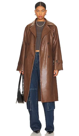 Vermont Coat in Brown | Revolve Clothing (Global)