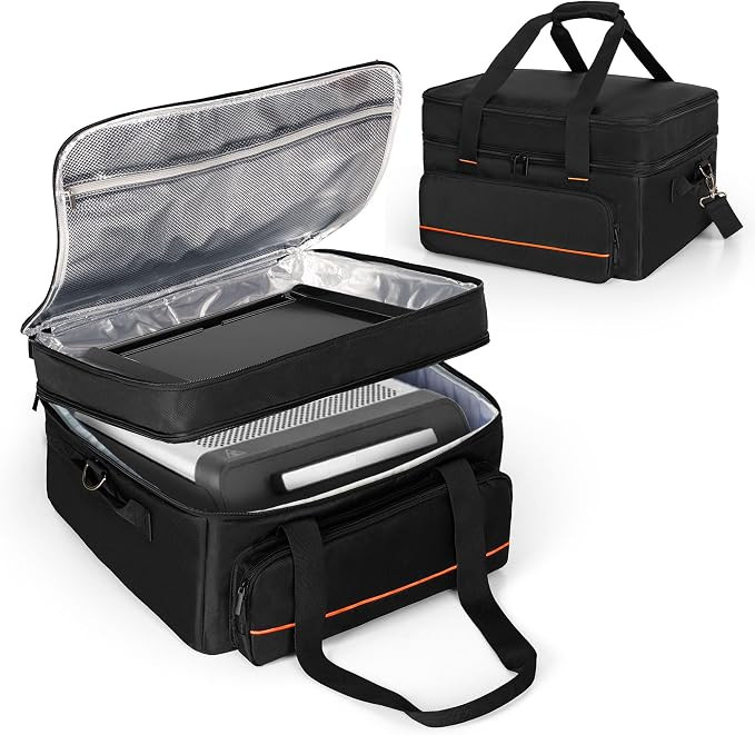 samdew Double-layer Grill Carrying Bag, Grill Cover Compatible with Ninja GR101 Sizzle Smokeless ... | Amazon (US)