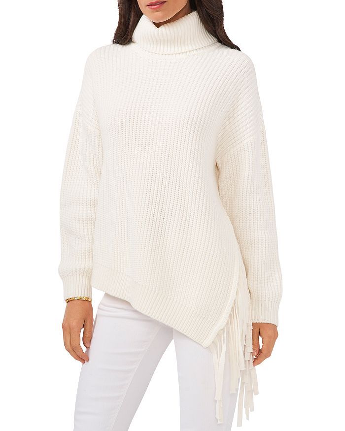 Asymmetric Fringe Turtleneck Sweater | Bloomingdale's (US)