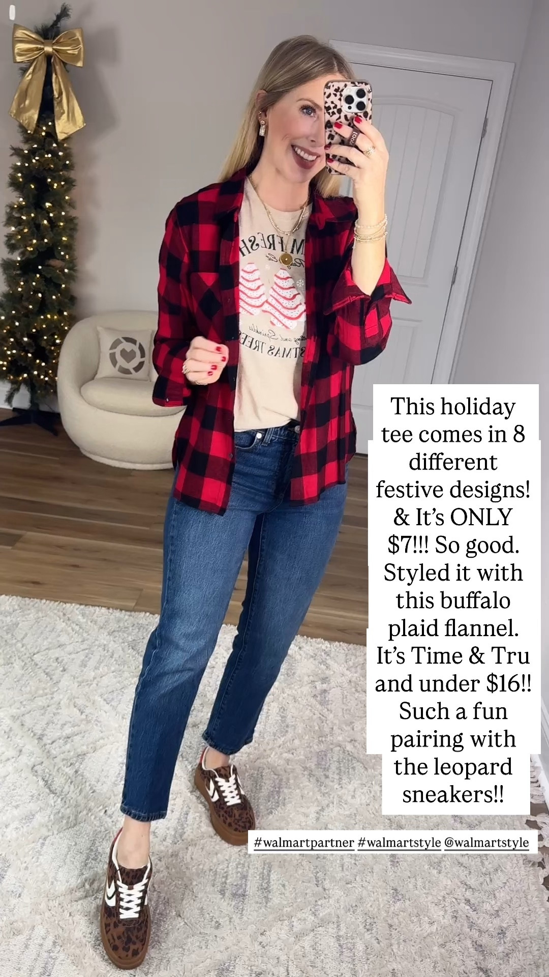 Weekend Walmart Wins try-on
Buffalo plaid flannel- small
Christmas cakes graphic tee- smalll

#walmartpartner #walmartstyle @walmartstyle

#LTKHoliday #LTKFindsUnder50
