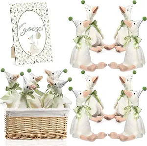 Blueweenly 8 Sets One Silly Goose Birthday Decoration 15.7 Inch Soft Silly Goose Stuffed Animal H... | Amazon (US)