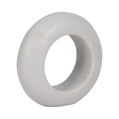 Usko White Marble Ring Tabletop Decor, Interior Decoration Accessories, Crafted Decorative Objects | Wayfair North America