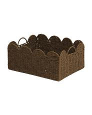 Extra Large Basket With Scallop Accent | TJ Maxx