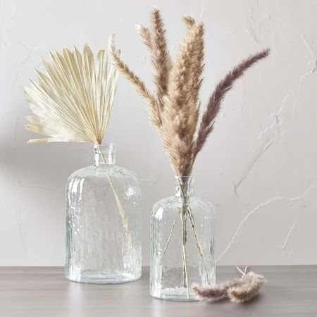 Better Homes & Gardens 9.8 x 6.1 Textured Glass Coastal Vase | Walmart (US)