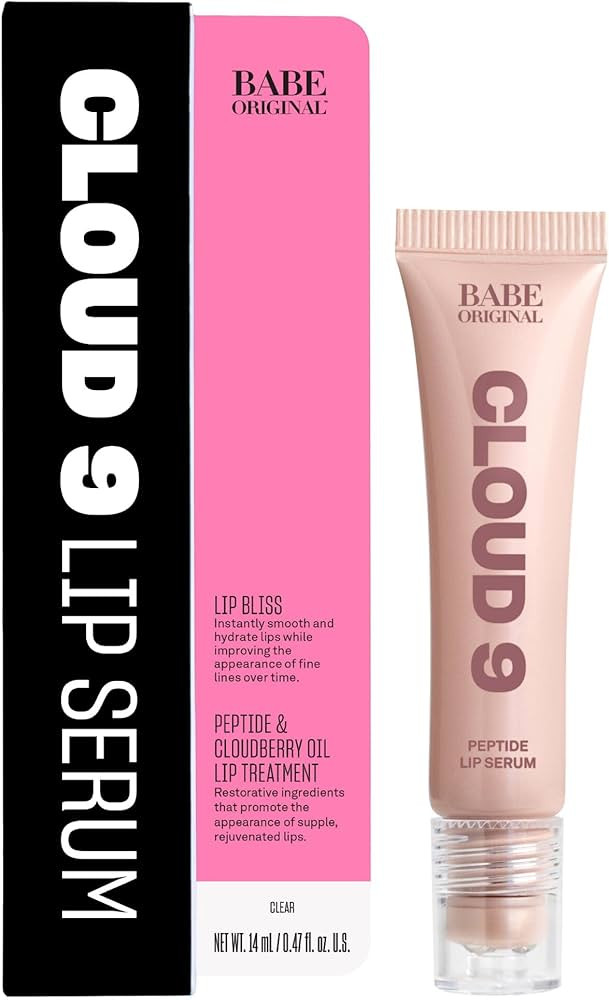 BABE ORIGINAL Cloud 9 Peptide Lip Serum | Daily Lip Treatment with Cloudberry Oil, Mushroom Extra... | Amazon (US)