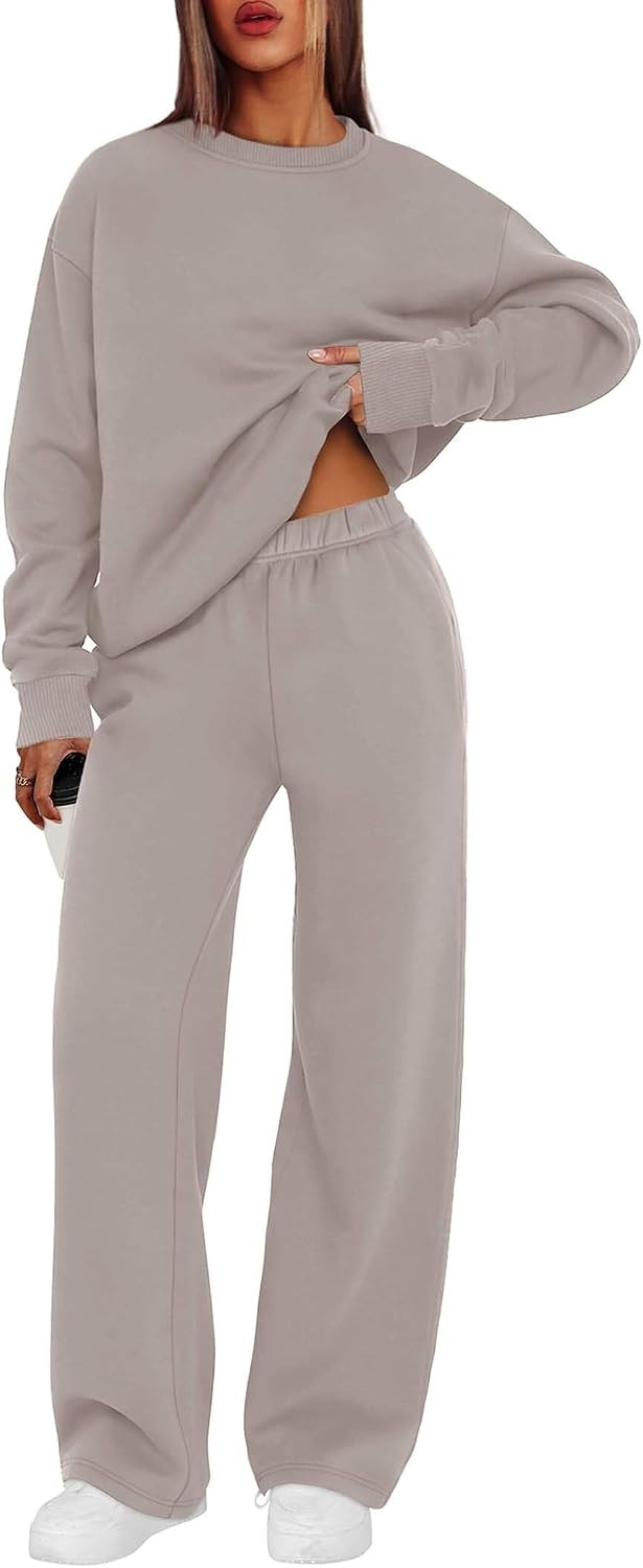 XIEERDUO Sweatsuits Women 2 Piece Outfit Matching Lounge Sets Fall Outfits 2025 Fashion Clothing Crewneck Track Suits | Amazon (US)