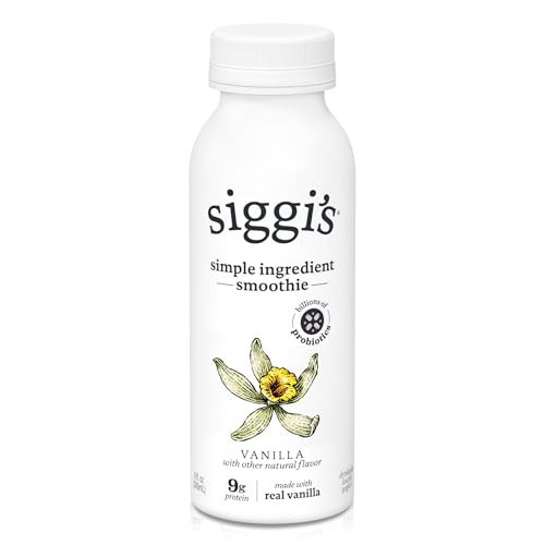siggi’s® Probiotic Drinkable Whole Milk Yogurt, Vanilla, 8 oz. – Single Serving, Only 5 Ingredients | Amazon (US)