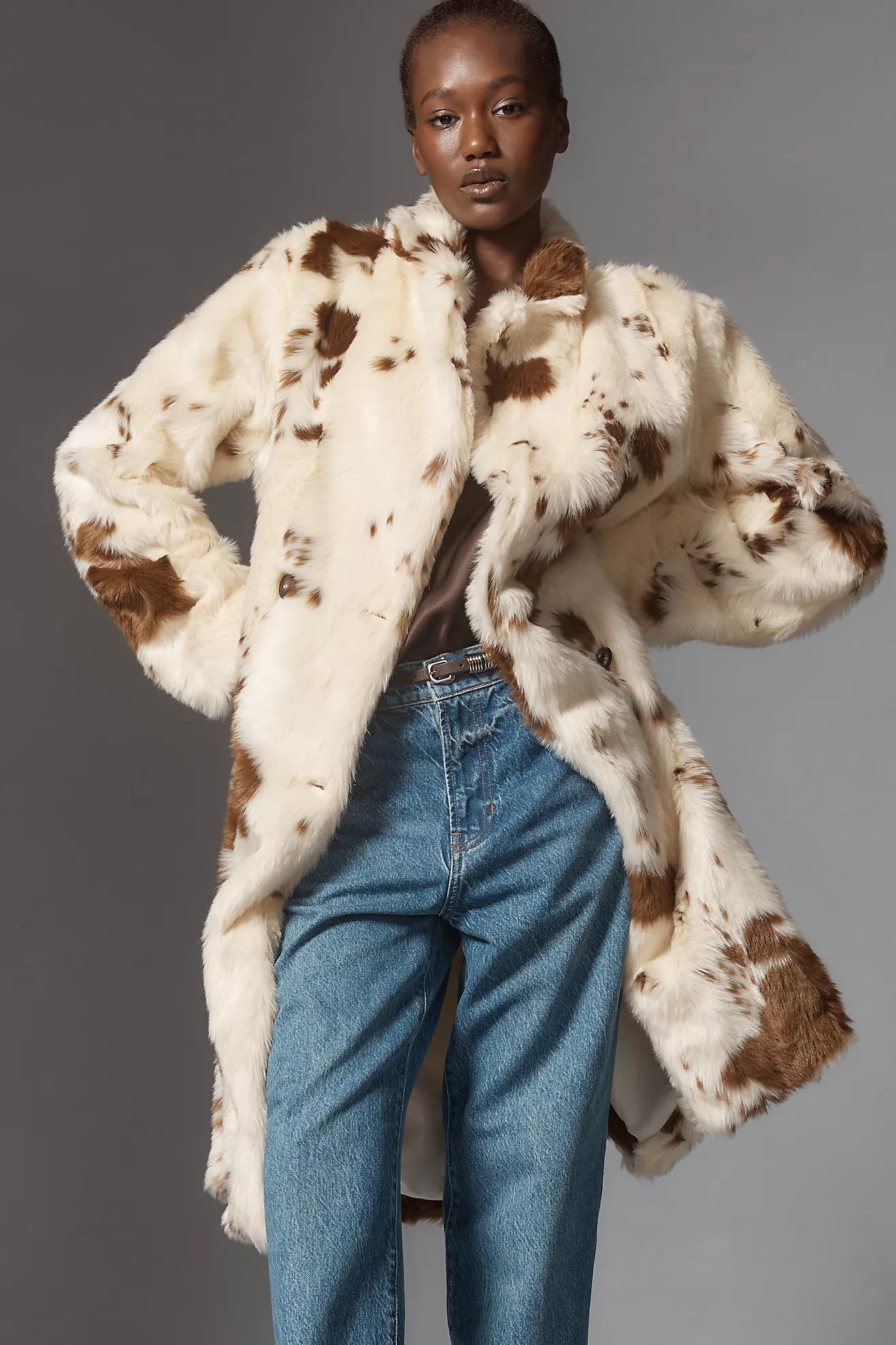 Maeve Grand Glam Faux Fur Coat | Anthropologie (US)