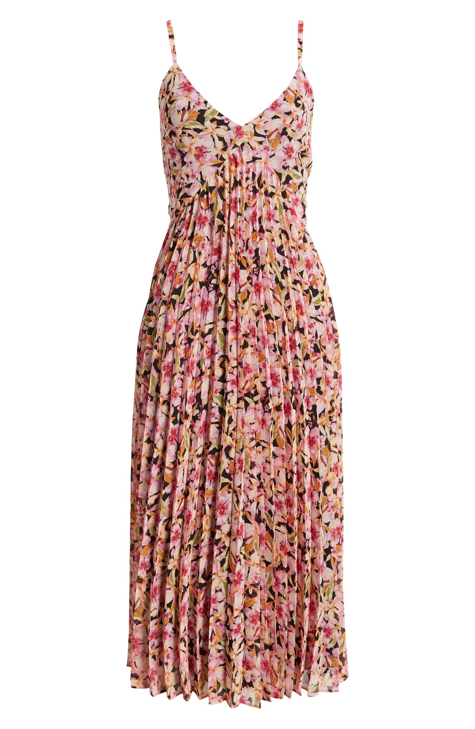 Floral Pleated Sundress | Nordstrom