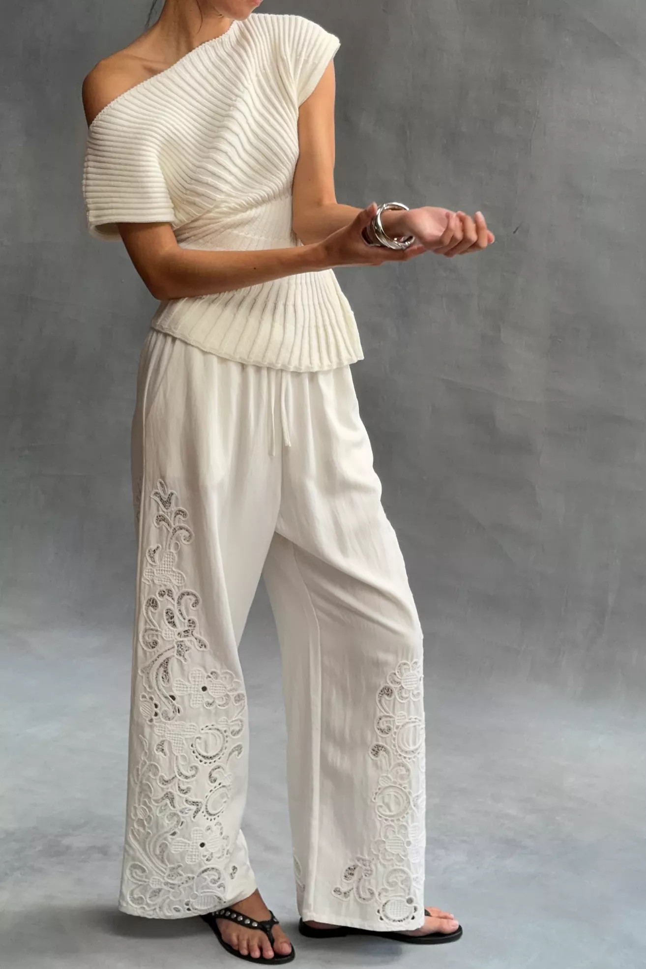 NVLT Embroidered Pants | Anthropologie (US)