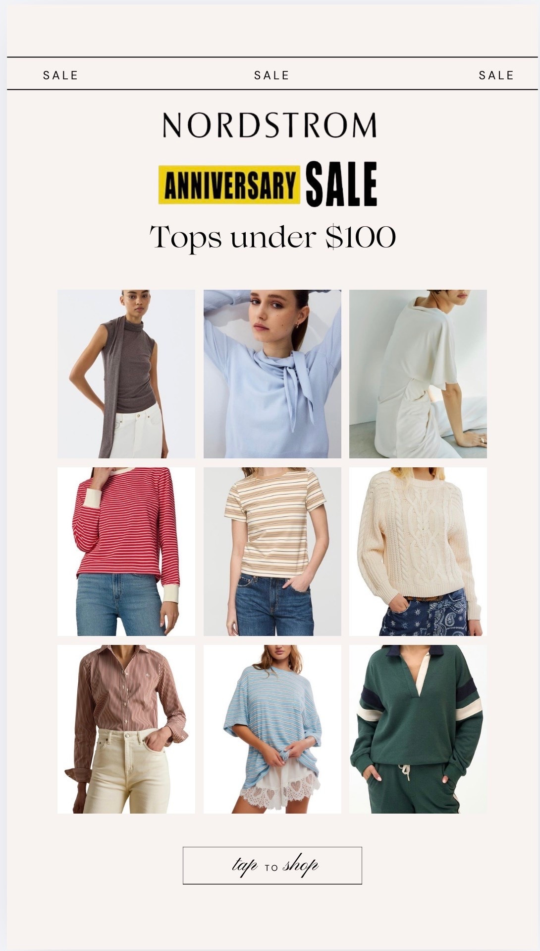 And sale tops under $100 #AndSale #NordstromStyle

#LTKSeasonal #LTKSaleAlert