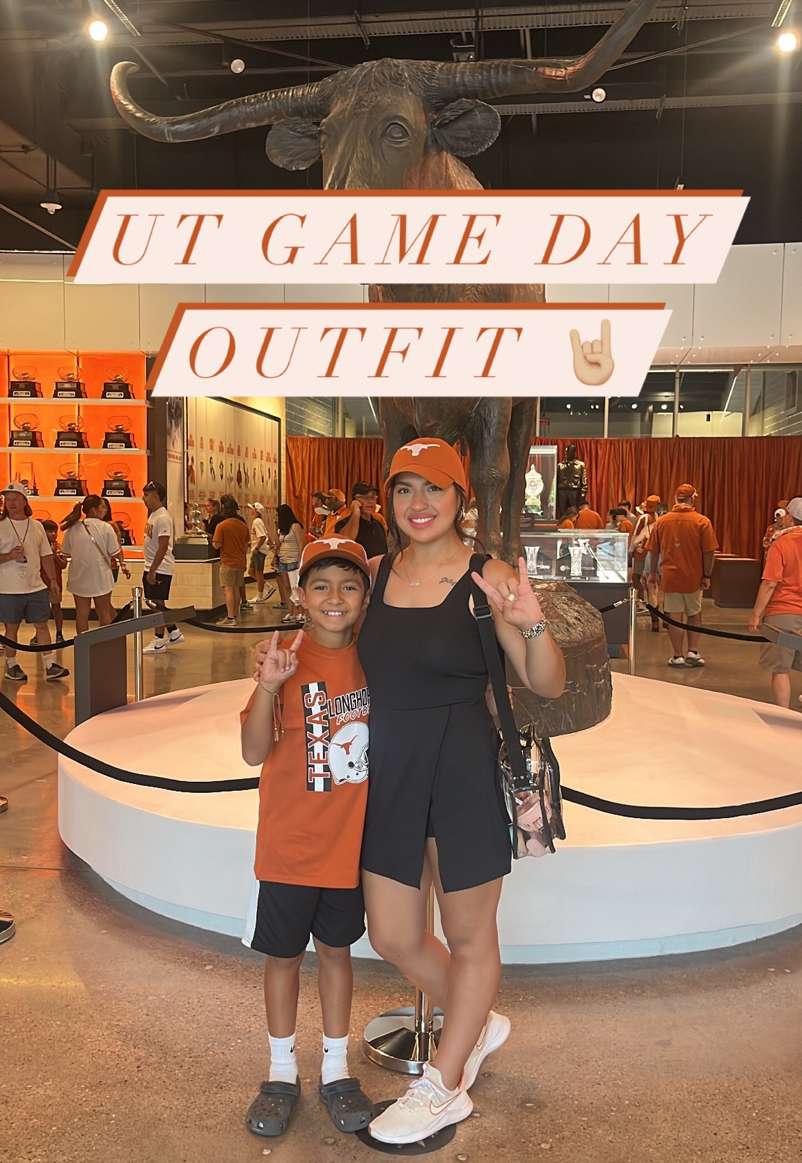 What we wore to the Texas Game this weekend.🤘🏼We are big UT Fans over here so its only fair i share all things Texas, since Football season is here! 🫶🏼🤘🏼🐂

#LTKunder100 #LTKstyletip #LTKfamily