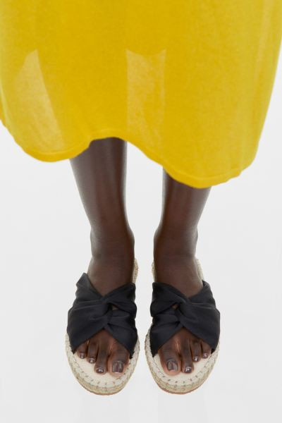 Knot-detail Espadrille Slides | H&M (US + CA)