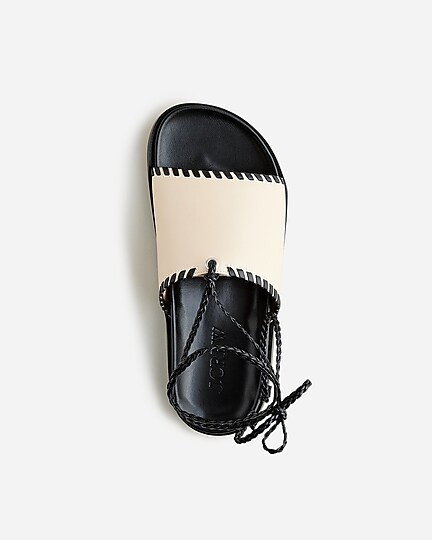 Colbie braided lace-up sandals in leather | J. Crew US