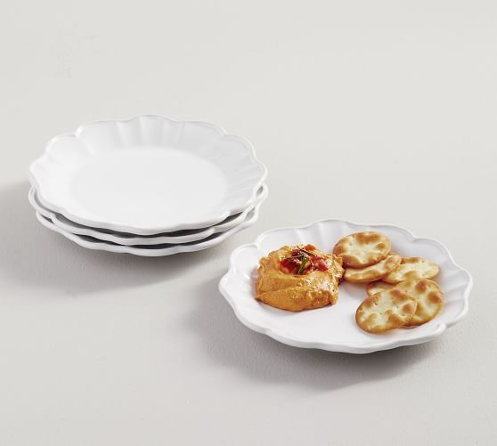 Monique Lhuillier Juliana Scalloped Appetizer Plate | Pottery Barn (US)