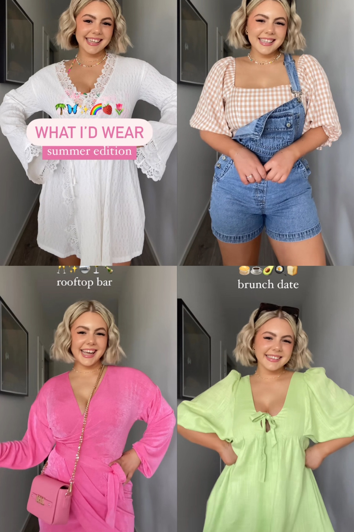 Summery outfit inspo 
White dress: size 8
Pink dress: size 10 (could go 8 cause it’s stretchy)
Green dress: From Billy j size 10

#LTKSeasonal #LTKstyletip #LTKaustralia