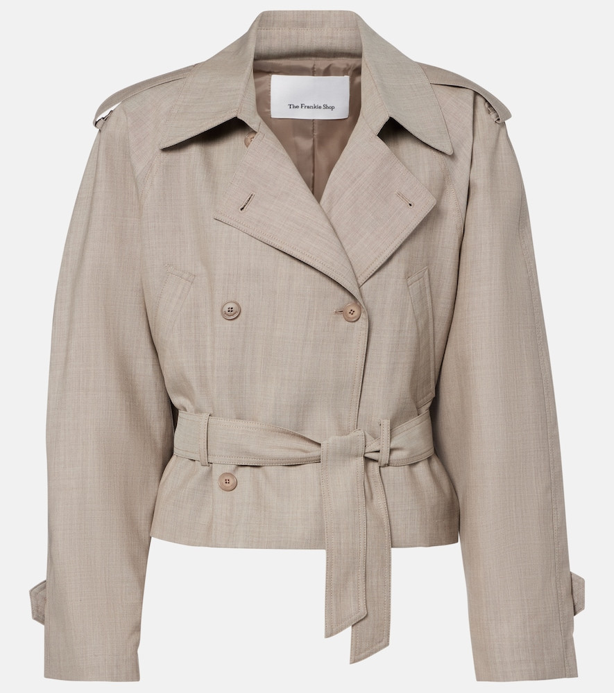 The Frankie Shop Stan belted wool jacket | Mytheresa (UK)