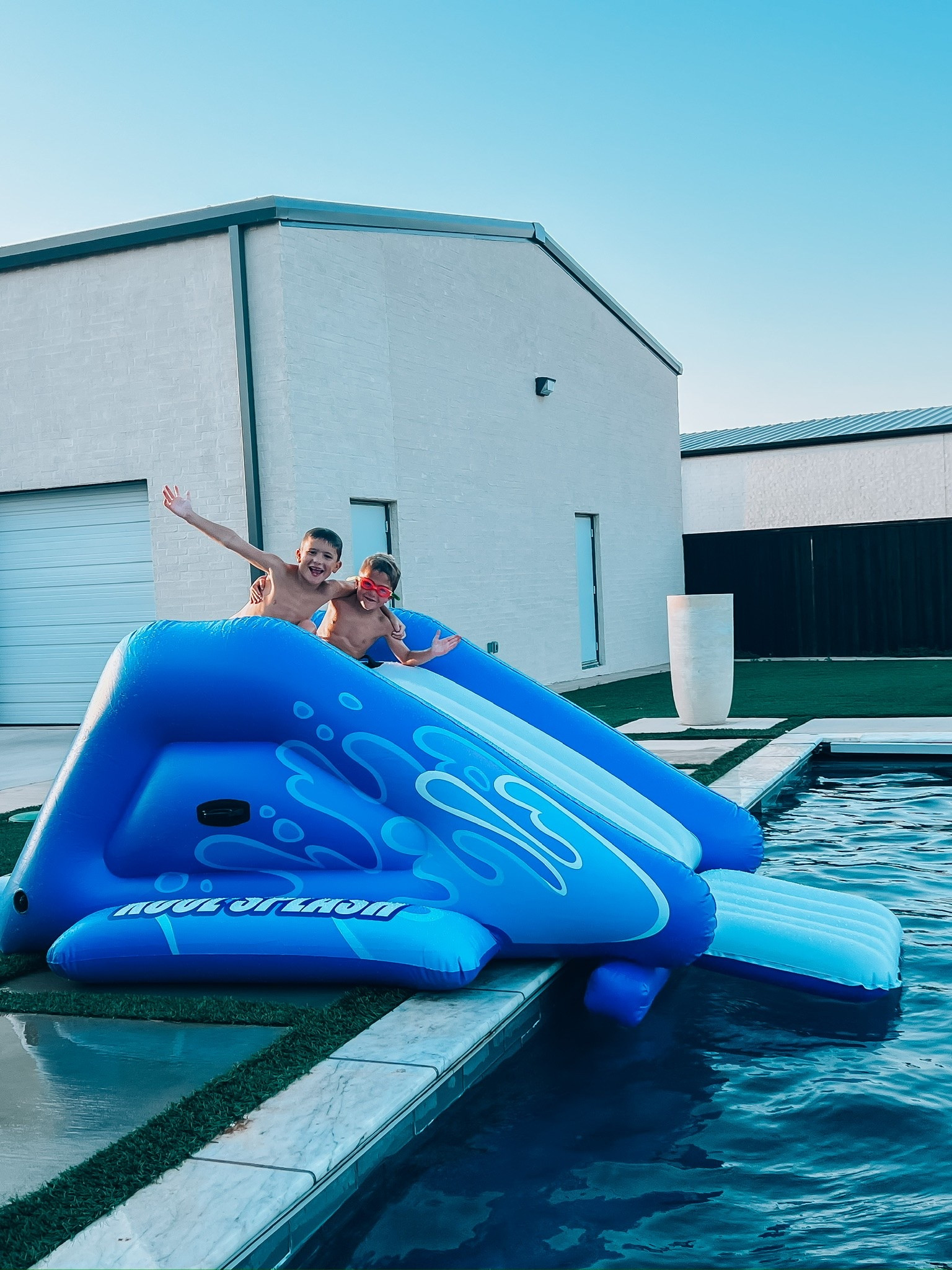 The kids LOVE this waterslide 

Waterslide, pool day, summer vacation, kids pool tools, tcs

#LTKSwim #LTKKids #LTKmomlife