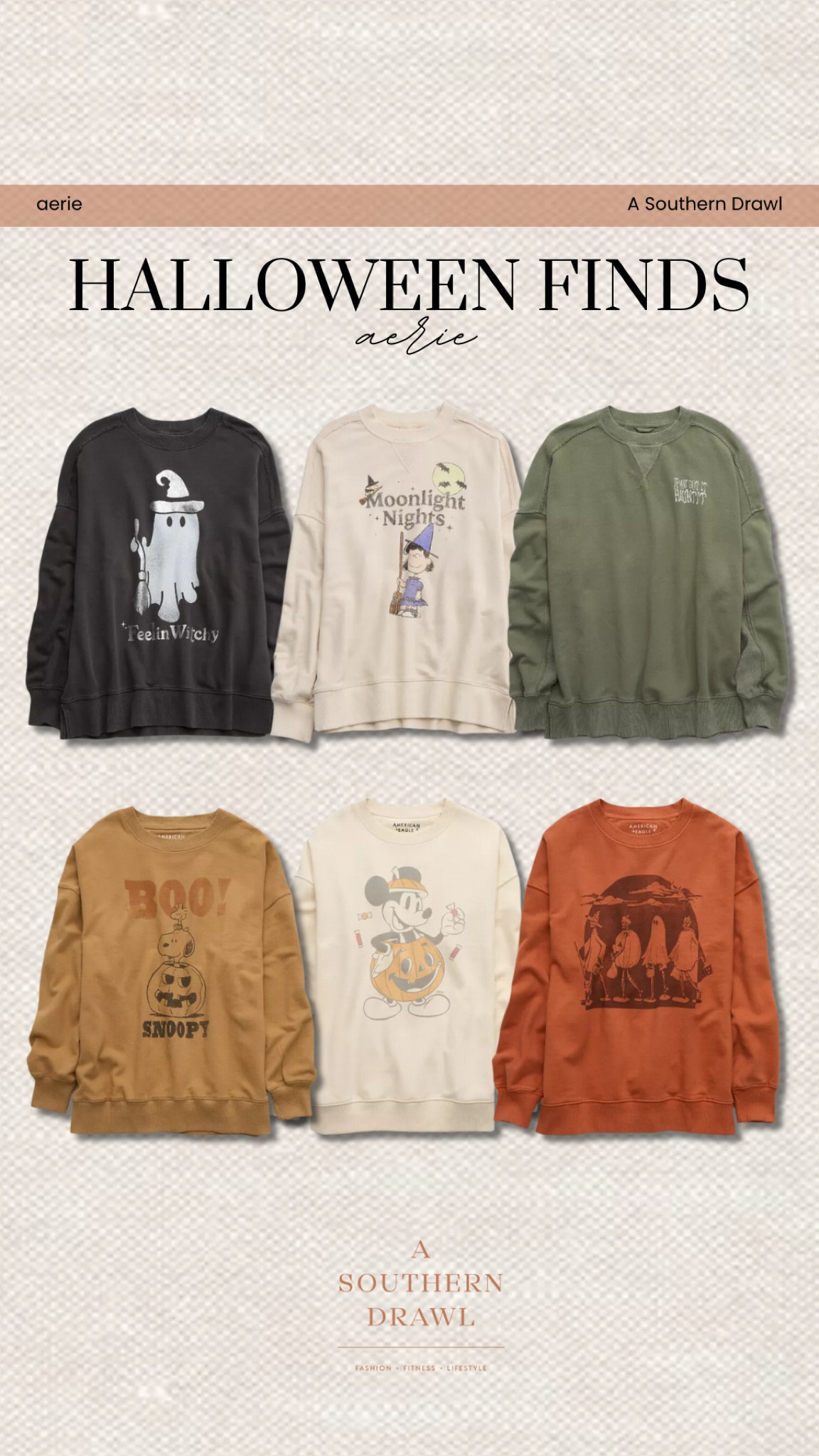 These Aerie Halloween crewnecks are toooo cute😍🍂🤎

aerie, crewnecks, fall fashion, fall casual outfit inspo, Halloween crewneck, Grace White, A Southern Drawl

#LTKStyleTip #LTKSeasonal #LTKFindsUnder100