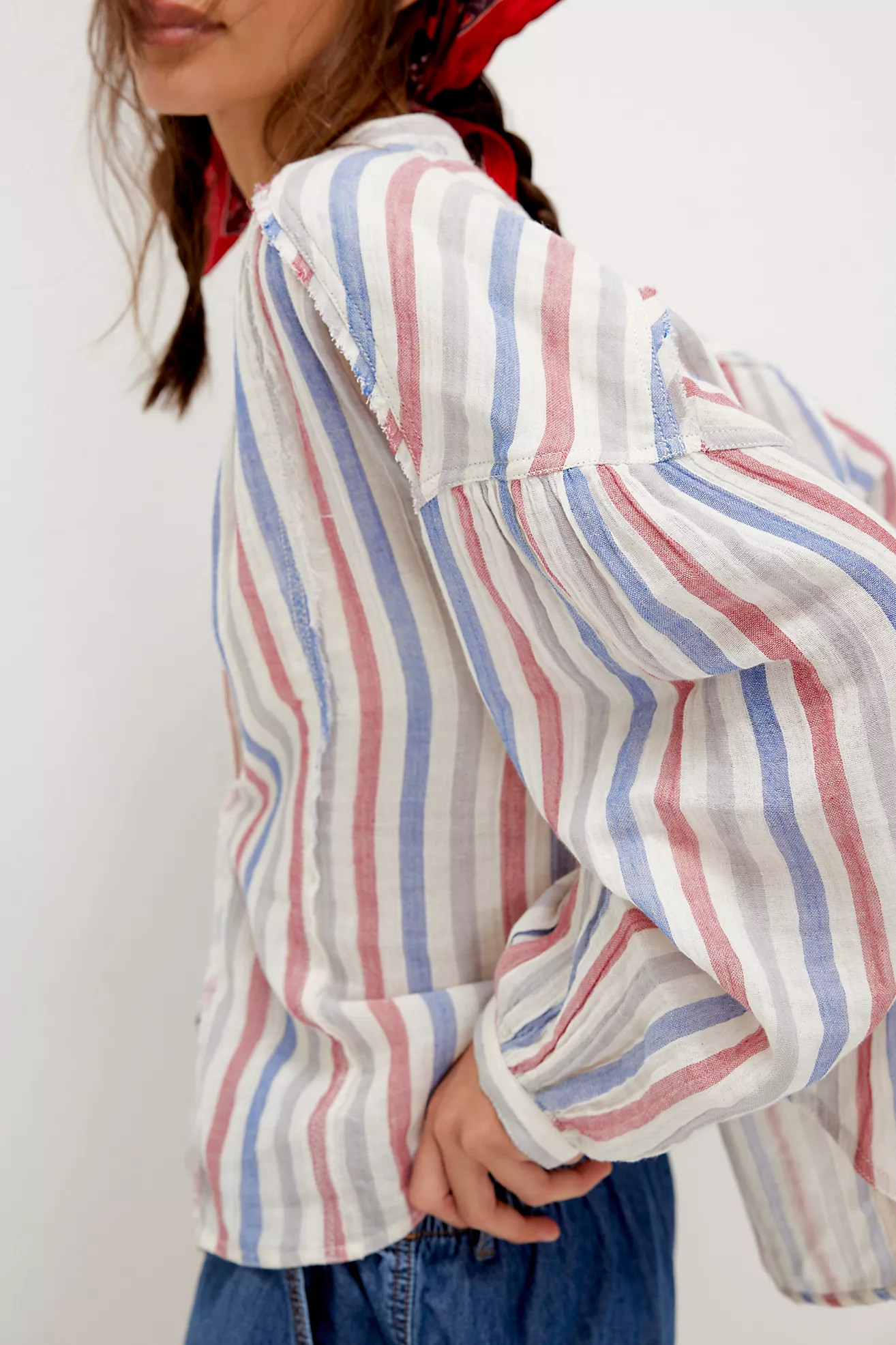 We The Free Valley Double Cloth Striped Shirt | Free People (Global - UK&FR Excluded)
